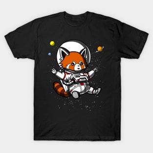 Red Panda Space Astronaut T-Shirt